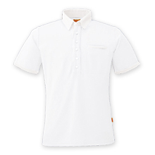 【SWW】メンズ・レディス兼用半袖ポロシャツ　ホワイト